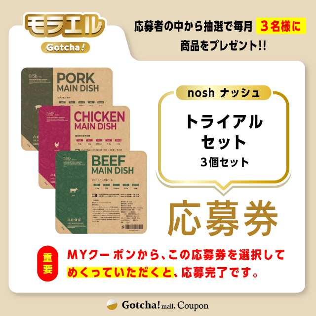 nosh トライアルセットの応募券(nosh トライアルセット)クーポン